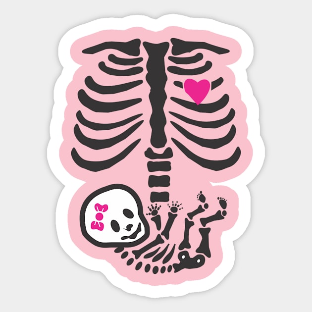 Funny Skeleton pregnancy Sticker by Dress Wild